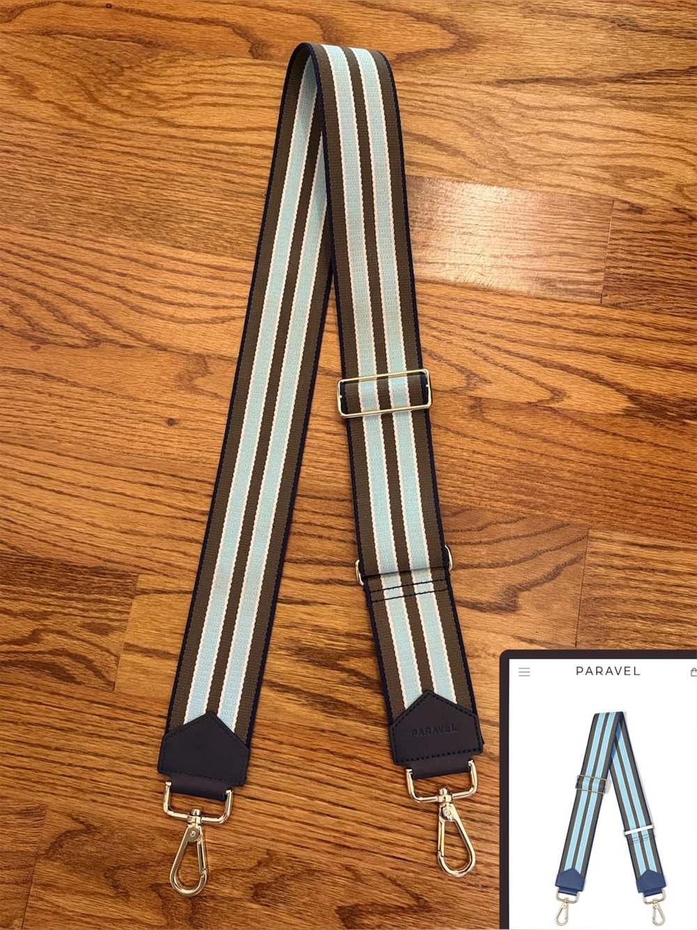 Paravel Cabana Strap - Wide Adjustable Crossbody Strap in Marlin